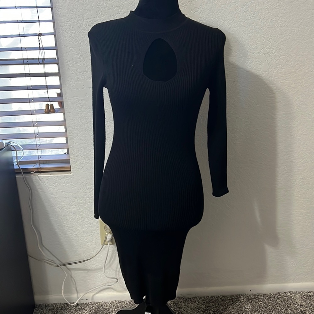 Tight fitted sweater dress